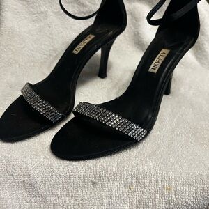 Alfani Black Crystal-Strap Stiletto Sandals